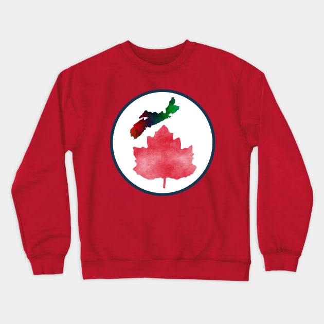 I LOVE Nova Scotia Canada Crewneck Sweatshirt by SartorisArt1